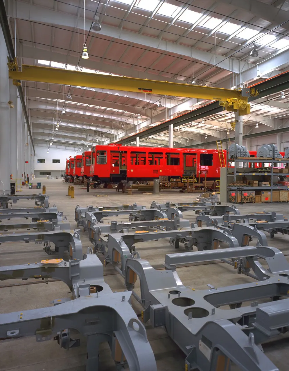 Semens Light Rail Facility, Sacramento, CA. JR Roberts Sun Optics | photograph by Ed Asmus
