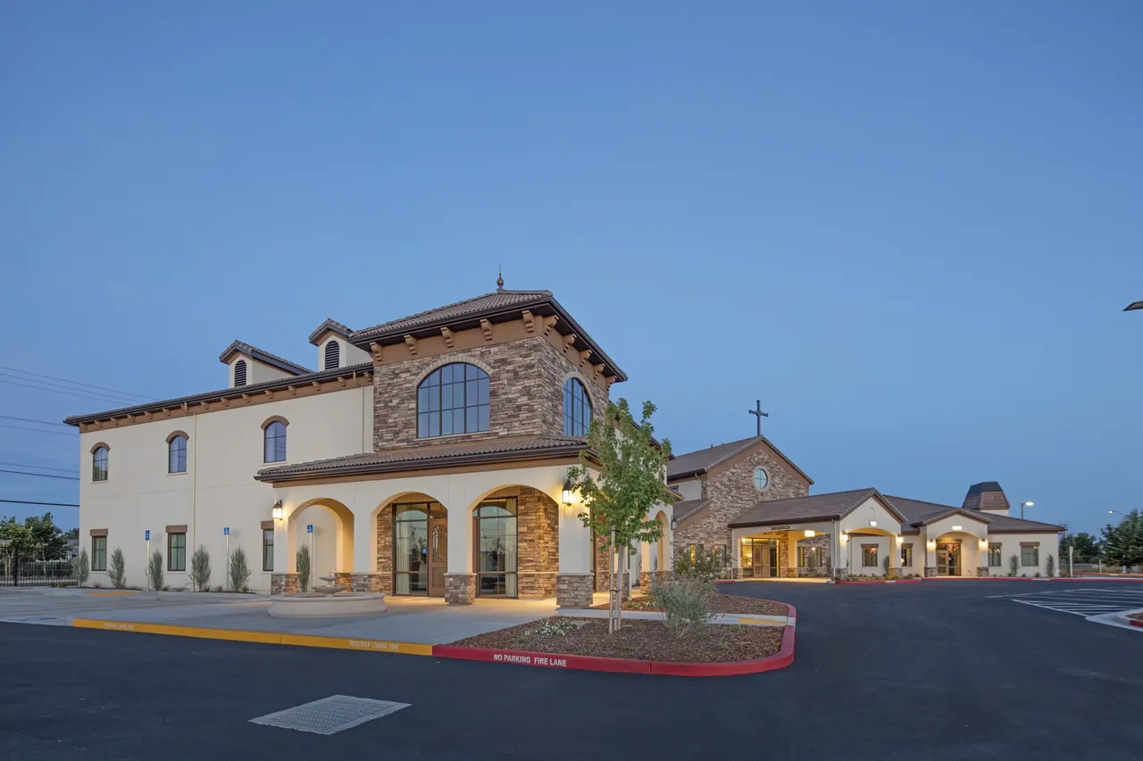 St. Mary's Catholic Funeral Center, Sacramento, CA | photograph by Ed Asmus